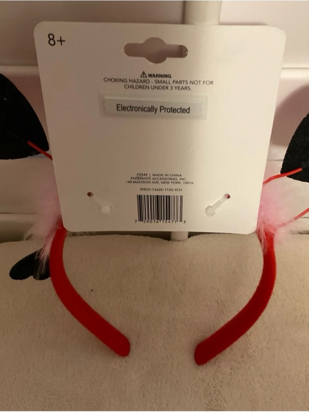 Kids Pink and Red Heart Headband - Costume Accessory